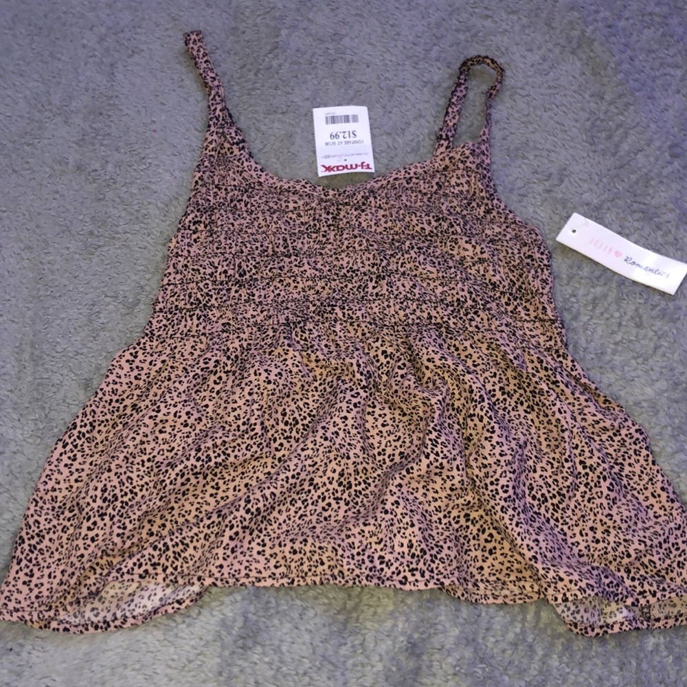 Urban Romantics animal print blouse, never worn, tags still attached, size small